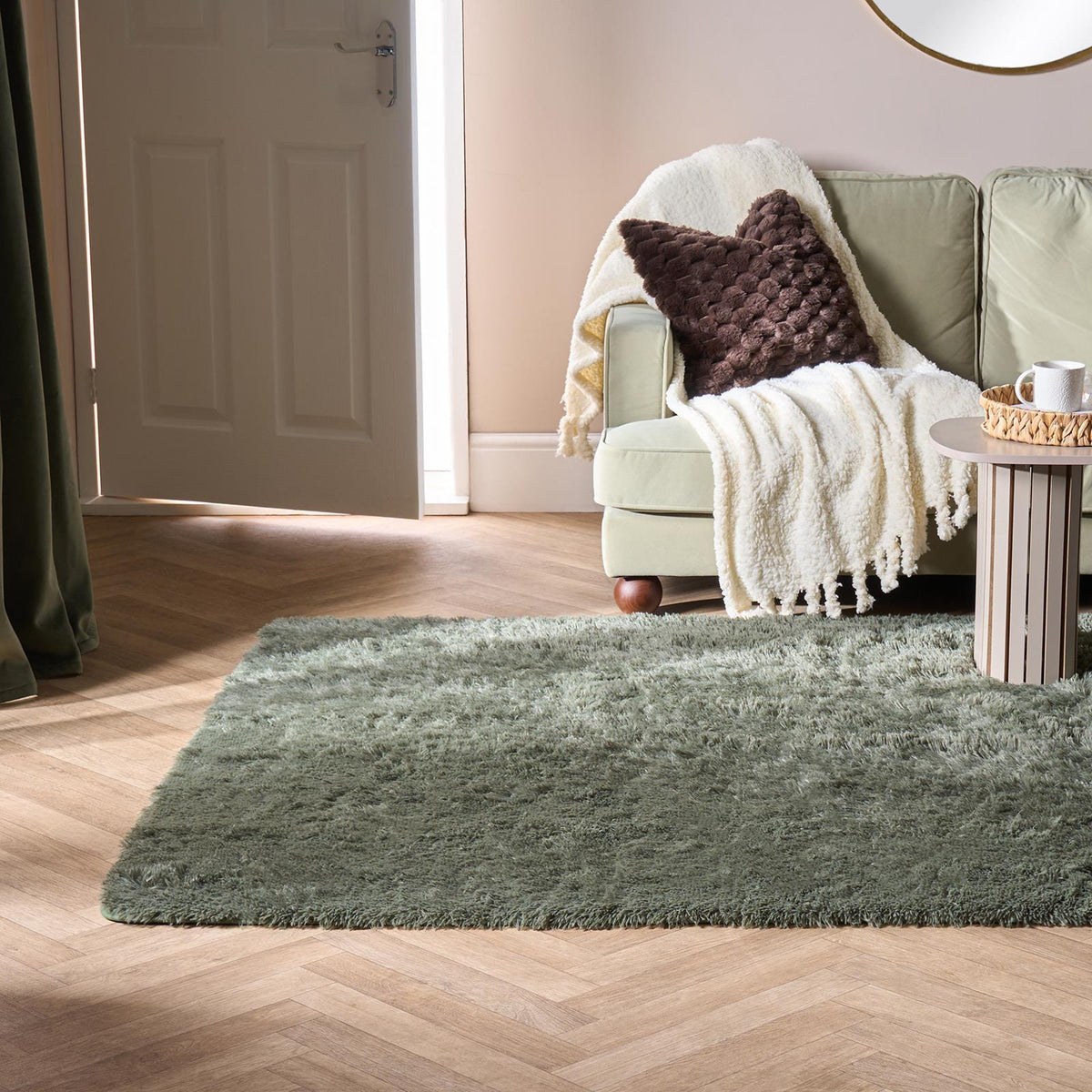 OHS Fluffy Rug Anti-Slip/Skid Shaggy Large Bedroom Non-Shed Floor Carpet Mat