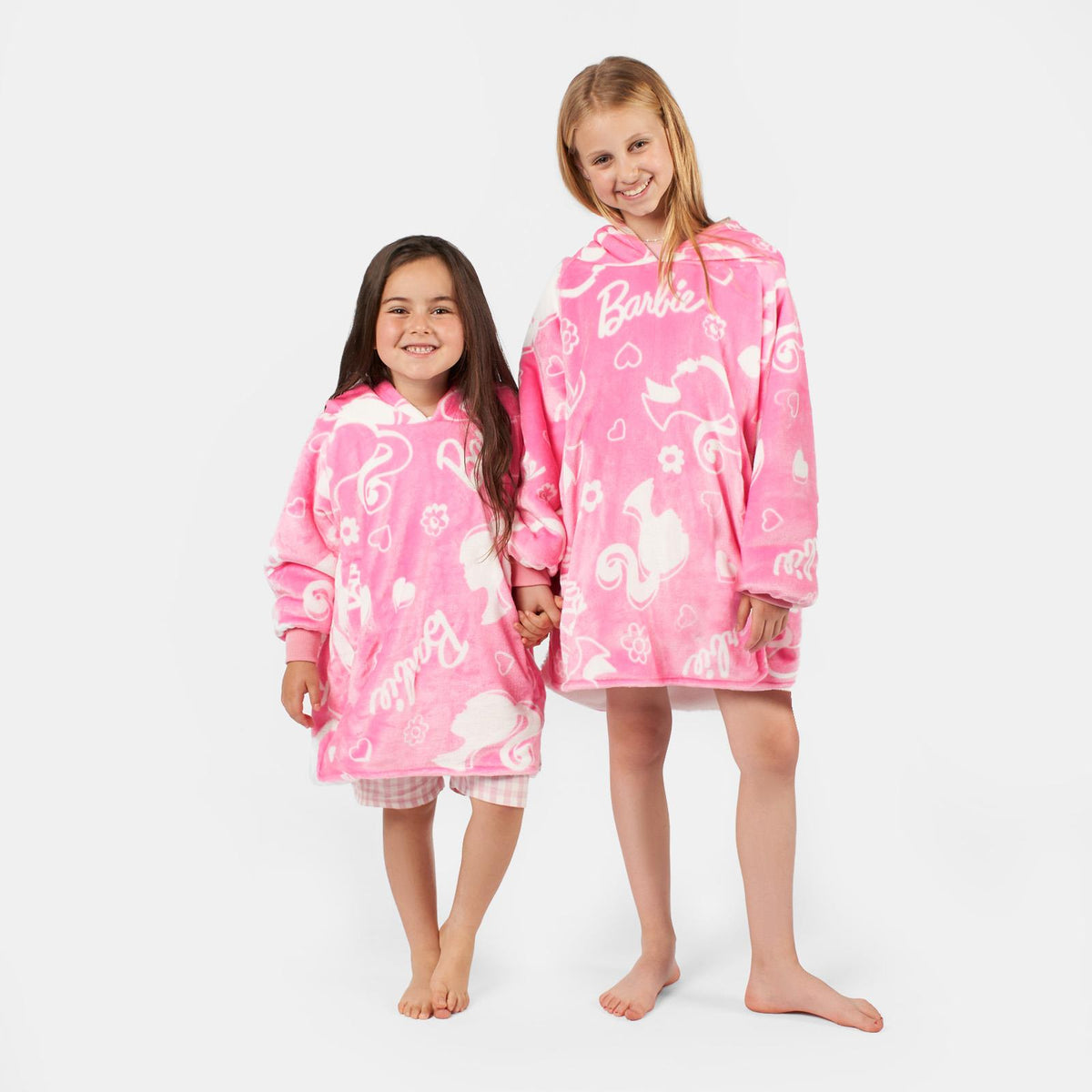 Barbie Hoodie Blanket Oversized Fleece Warm Wearable Throw Jumper Sweatshirt
