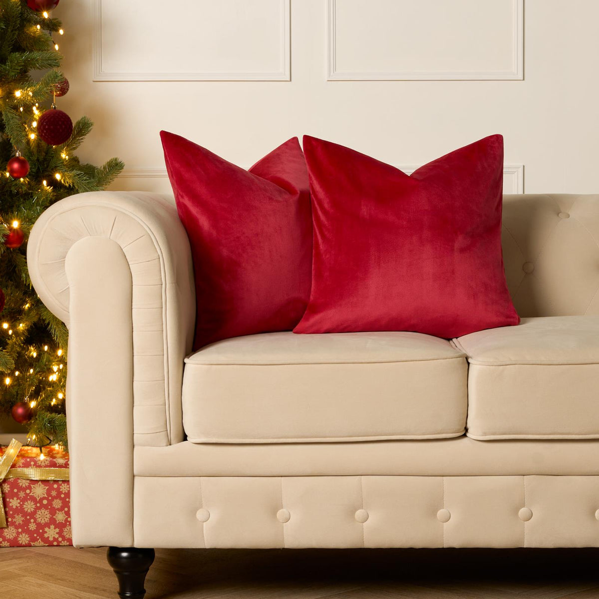 OHS Matte Velvet Cushion Covers Super Soft Luxury Square Pillowcases Multipack