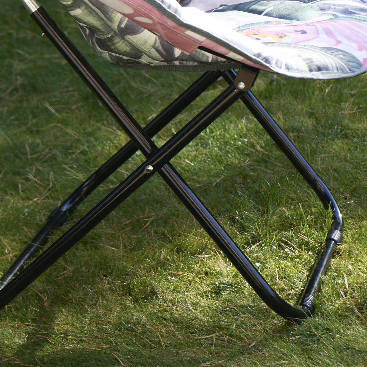 OHS Moon Camping Chair Round Folding Outdoor Garden Portable Seat