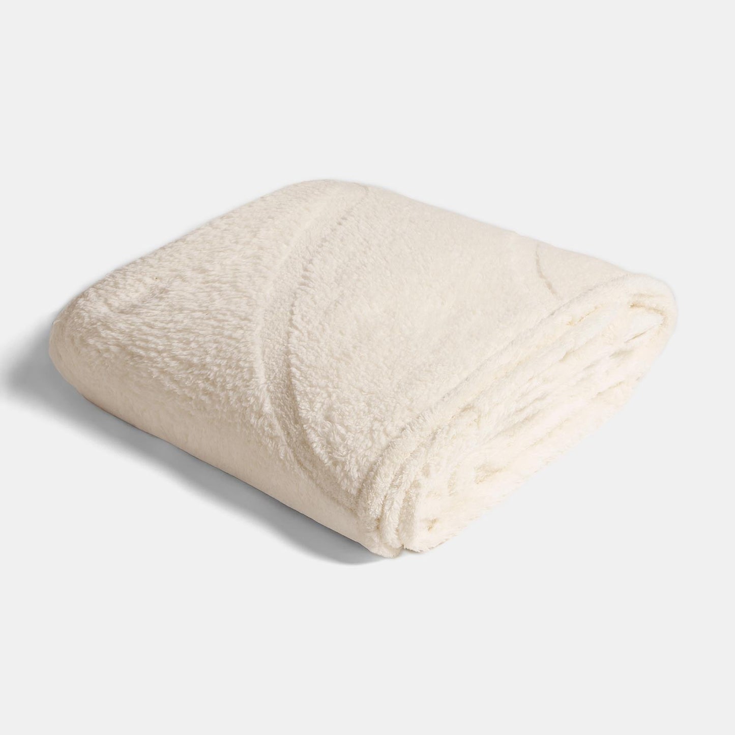 OHS Tufted Contour Throw Teddy Fleece Blanket Winter Soft Warm Bedspread