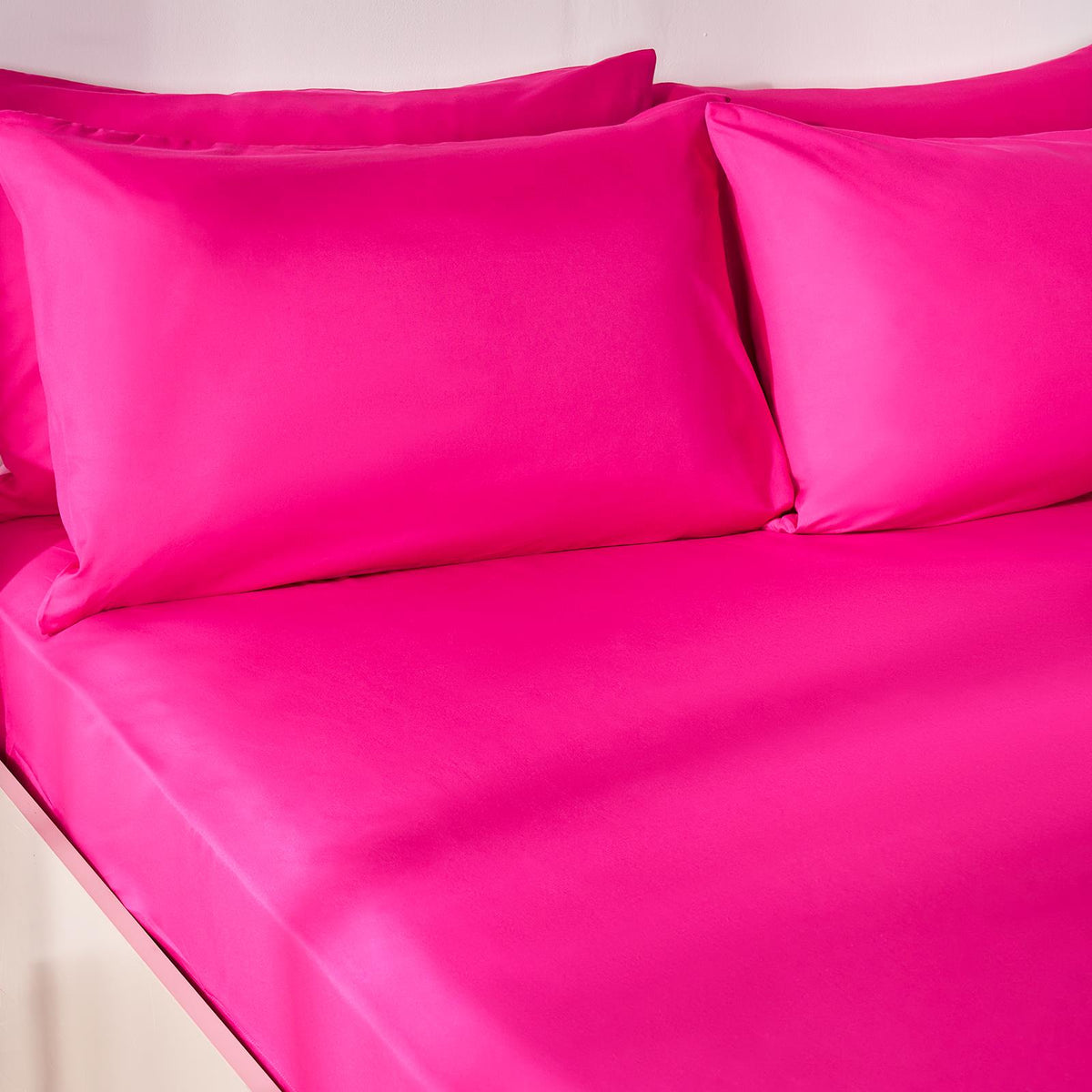OHS Plain Duvet Cover & Pillowcase Reversible Bedding Set OR Fitted Sheet