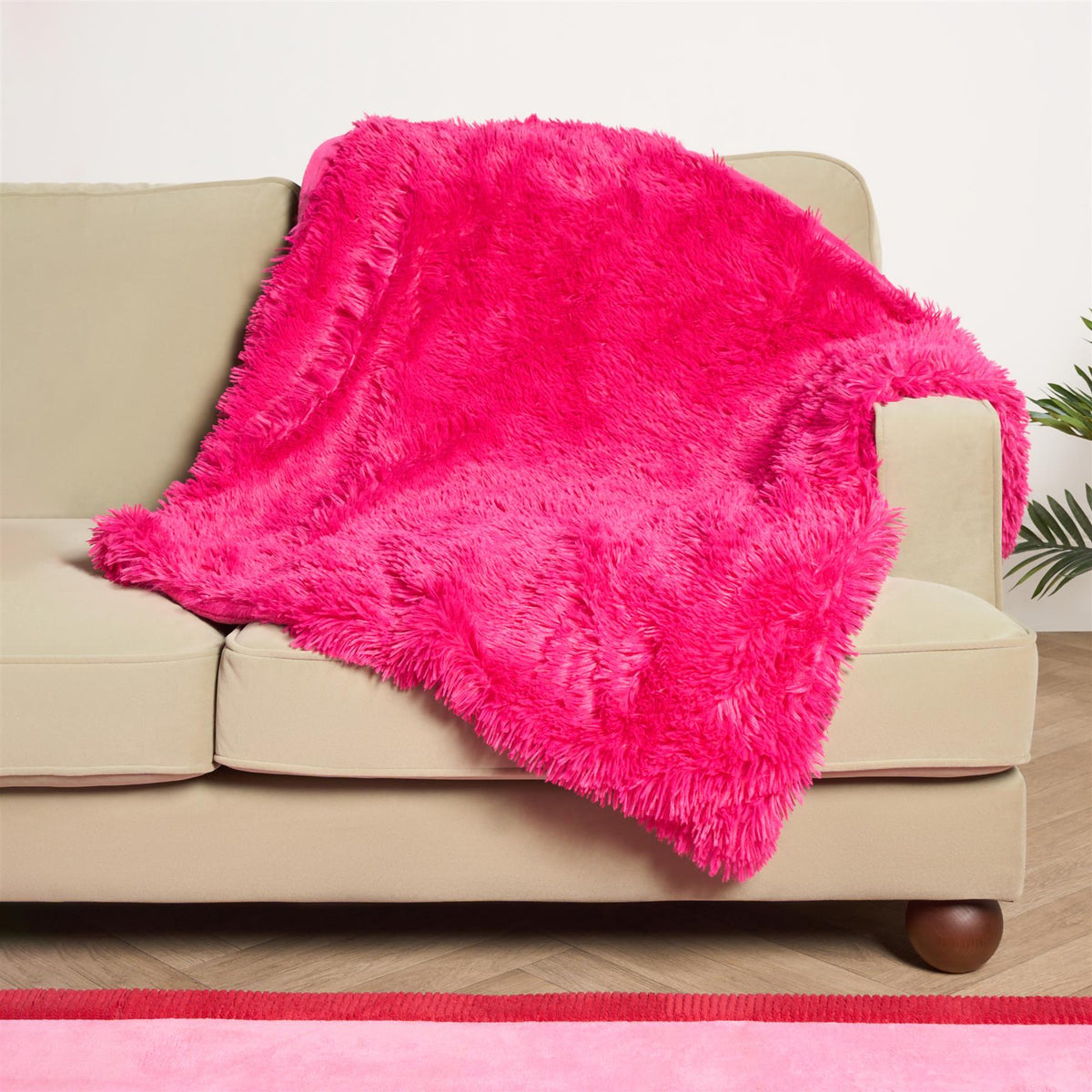 OHS Pet Fleece Throw Fluffy Calming Foldable Travel Dog Puppy Cat Blanket