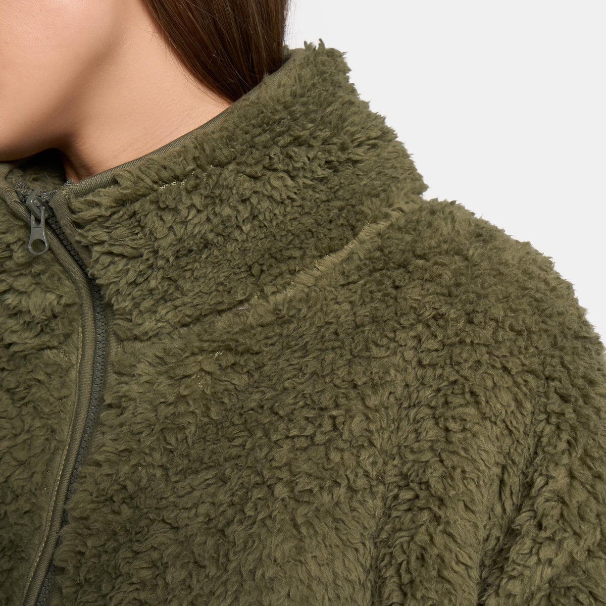 OHS Teddy Fleece Jacket Coat Soft Plush Unisex Warm Outerwear Full Zipper