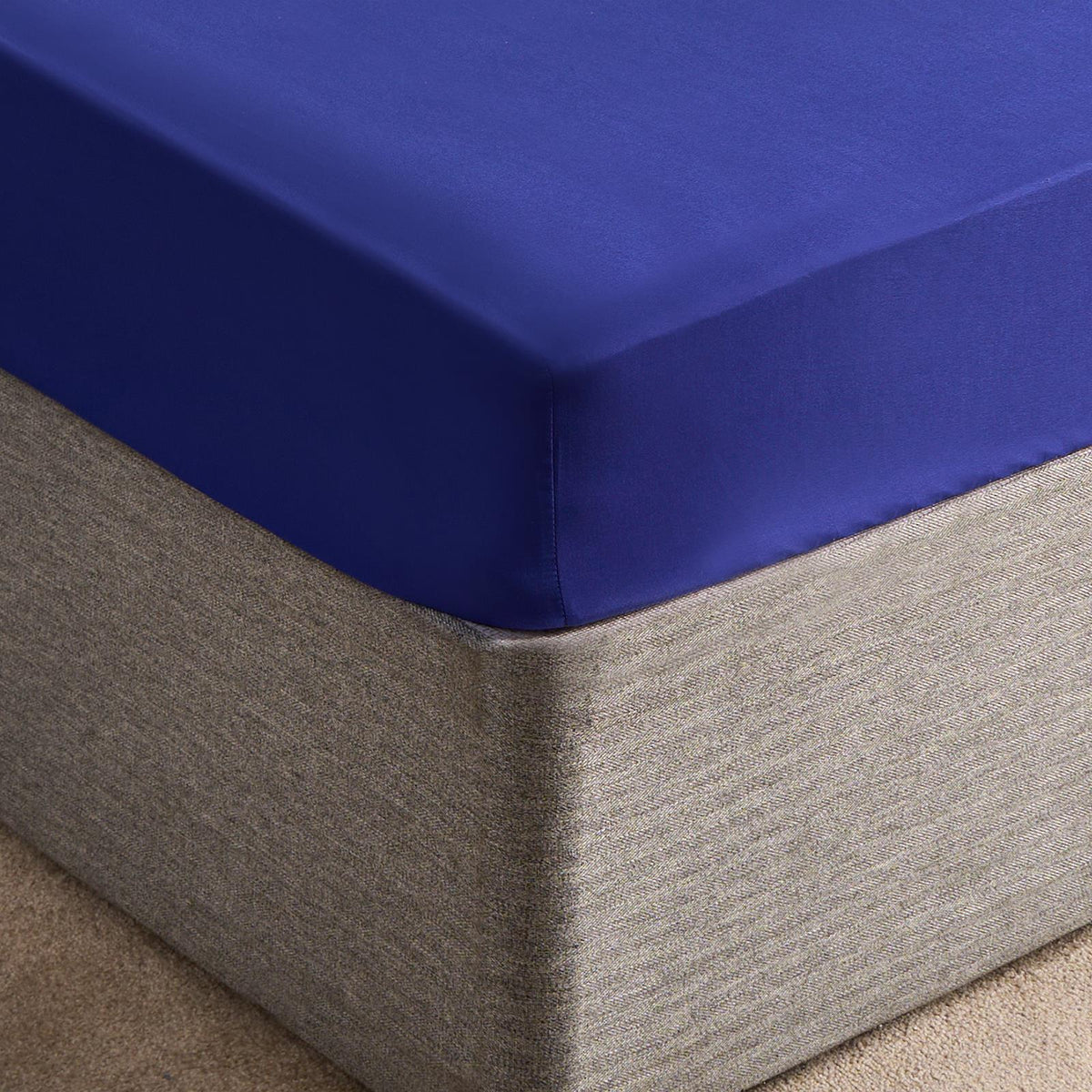 OHS Plain Duvet Cover & Pillowcase Reversible Bedding Set OR Fitted Sheet