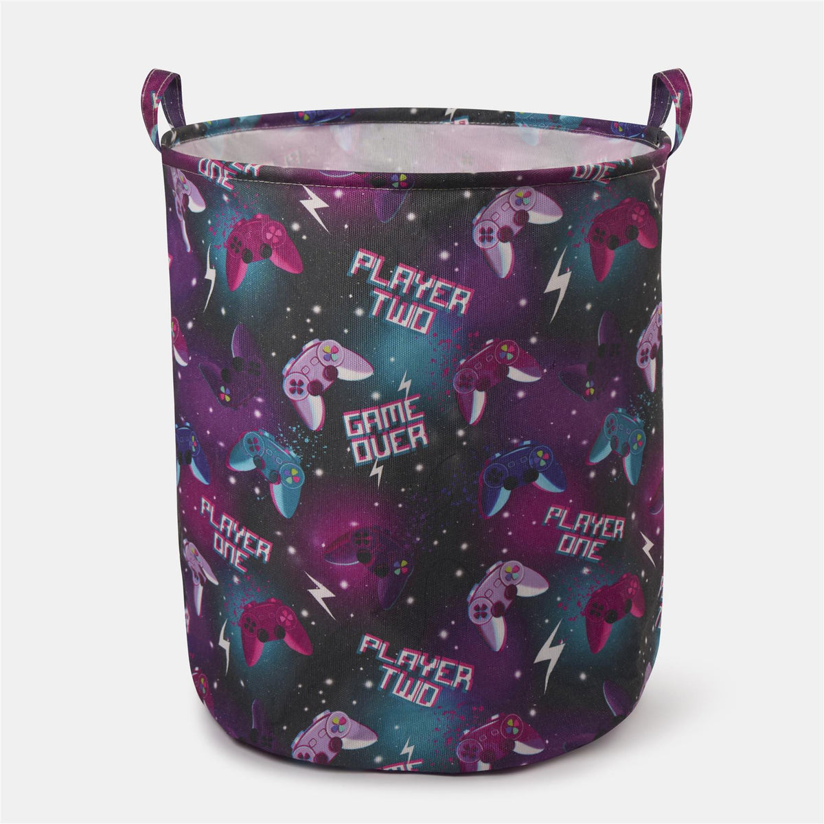 OHS Kids Laundry Basket Clothes Storage Toy Organiser Pop Up Hamper Bag Handles