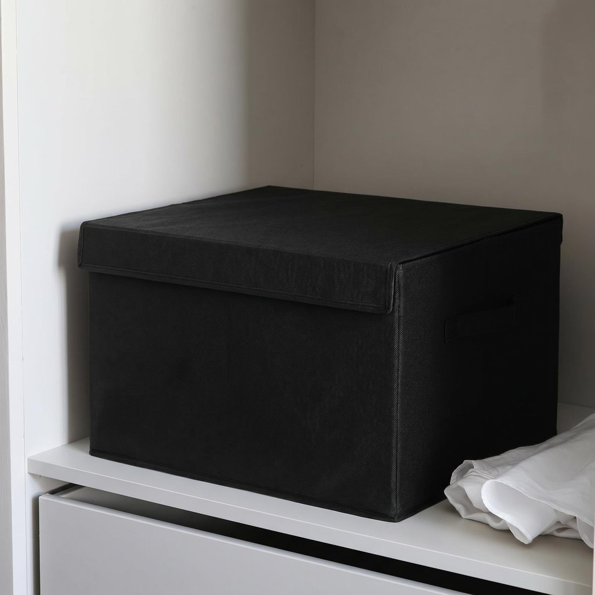 OHS Plain Storage Box Large Folding Collaspsible Space Saving Organiser with Lid