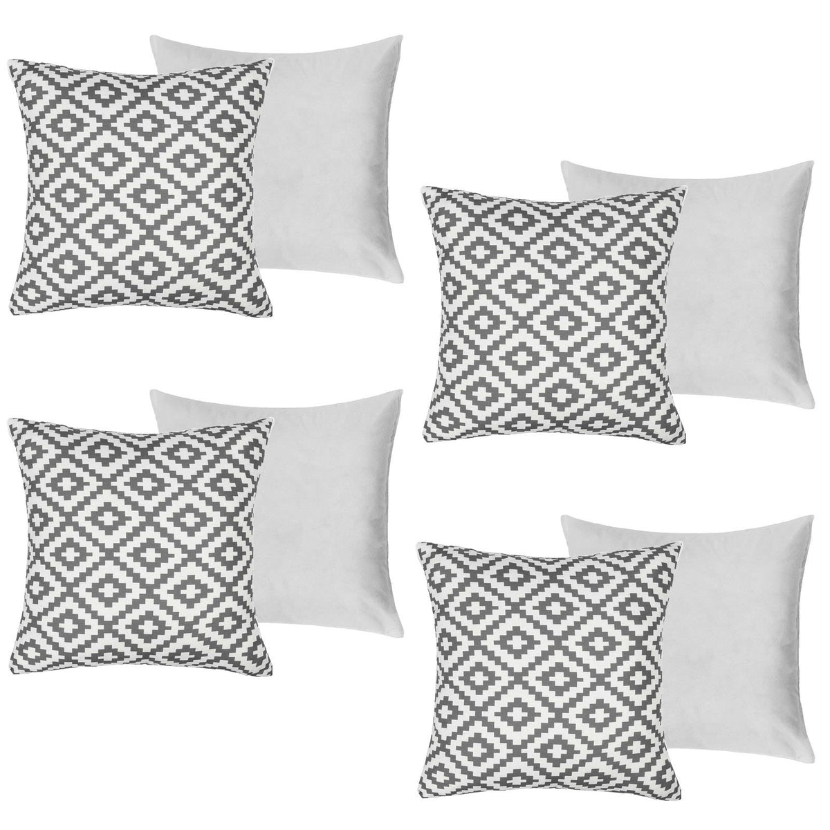 OHS Print Outdoor Cushion Covers Garden Water Resistant Filled Inserts Seat Set