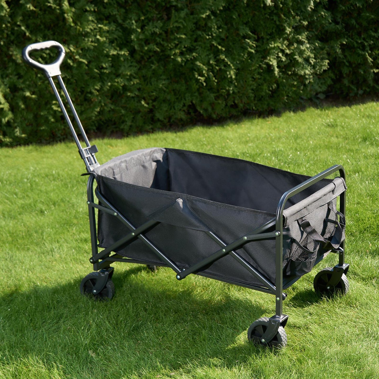 OHS Garden Folding Trolley Cart Outdoor Storage Camping Grocery Shopping