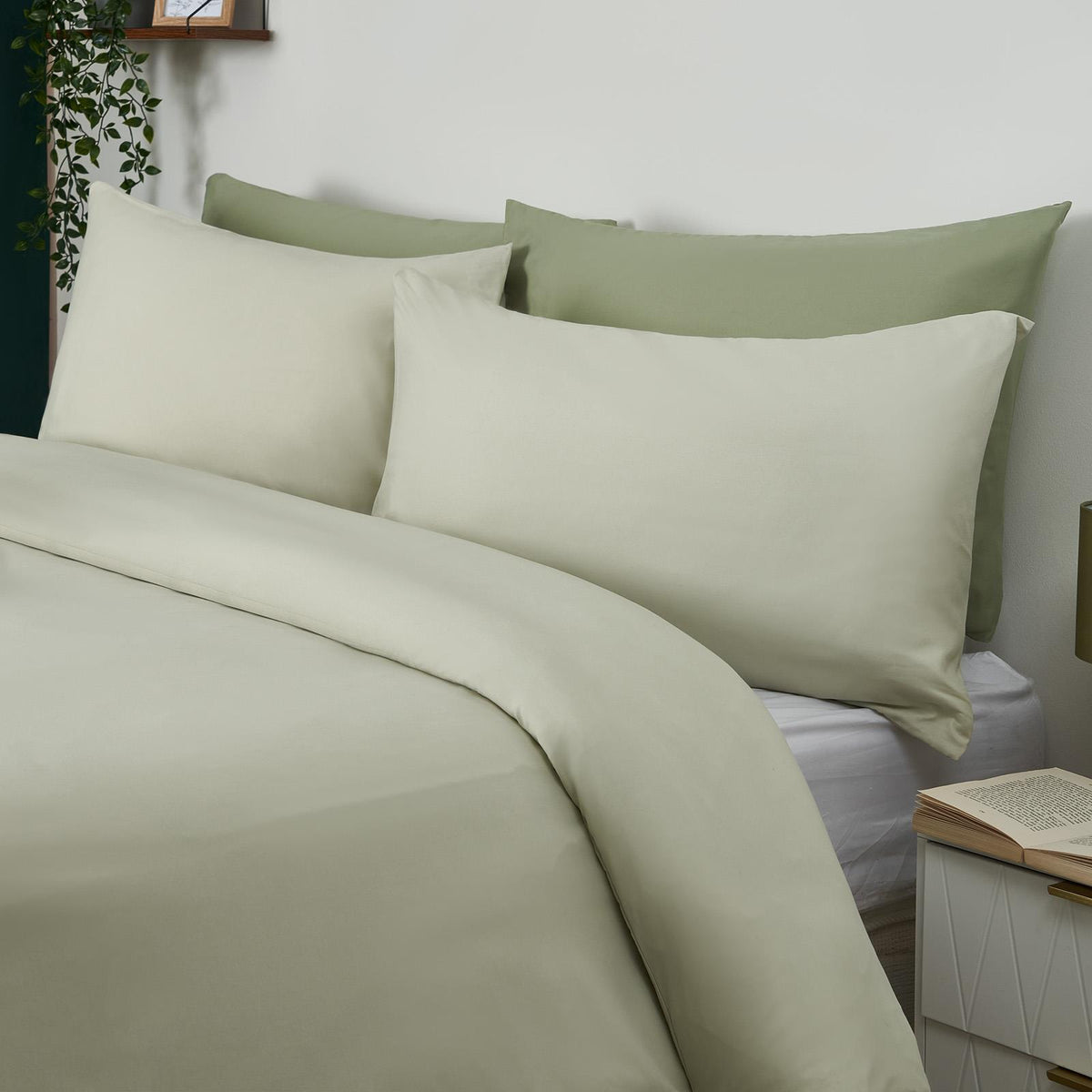 OHS Microfibre Housewife Pillowcases Set 2 Pack Wrinkle Resistant Pillow Covers