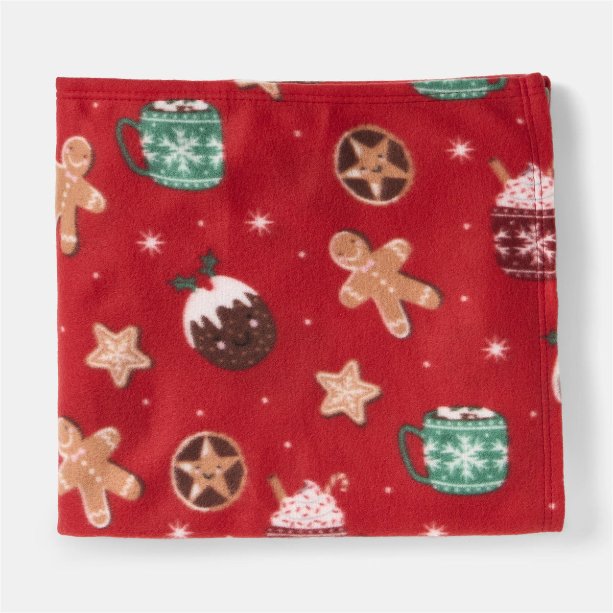OHS Christmas Throw Soft Polar Fleece Novelty Xmas Blanket Thermal Bedspread