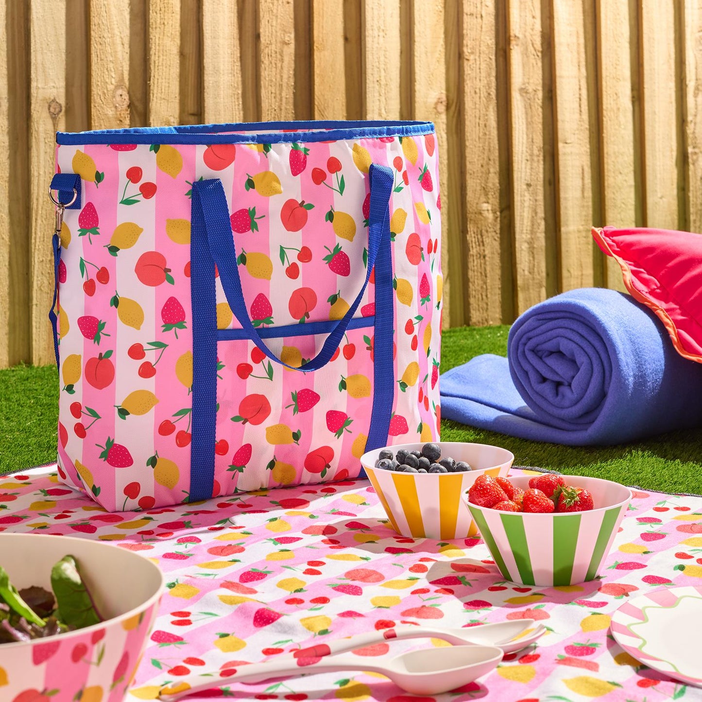 OHS Print Cool Bag Large Reusable Insulated Picnic Tote Bags Handbags for Food