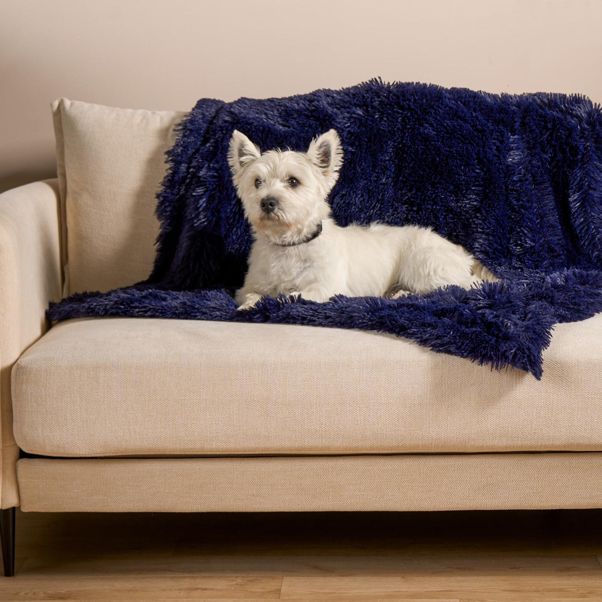 OHS Pet Fleece Throw Fluffy Calming Foldable Travel Dog Puppy Cat Blanket