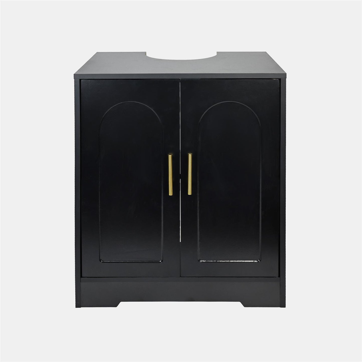 OHS Arch Under Sink Bathroom Cabinet with 2 Doors Wooden Under Basin Storage