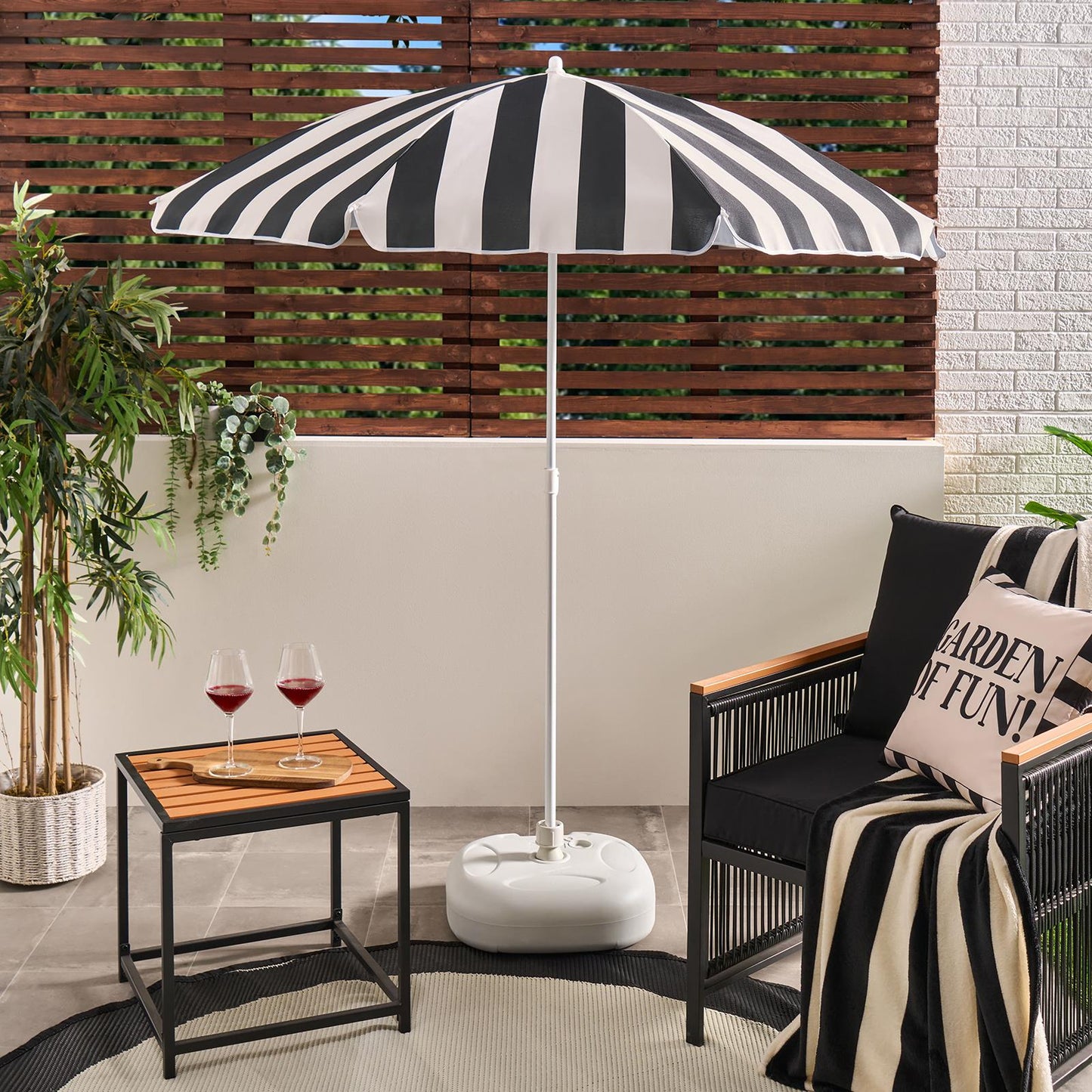 OHS Parasol Umbrella Garden Outdoor Canopy Table Patio Sun Shade