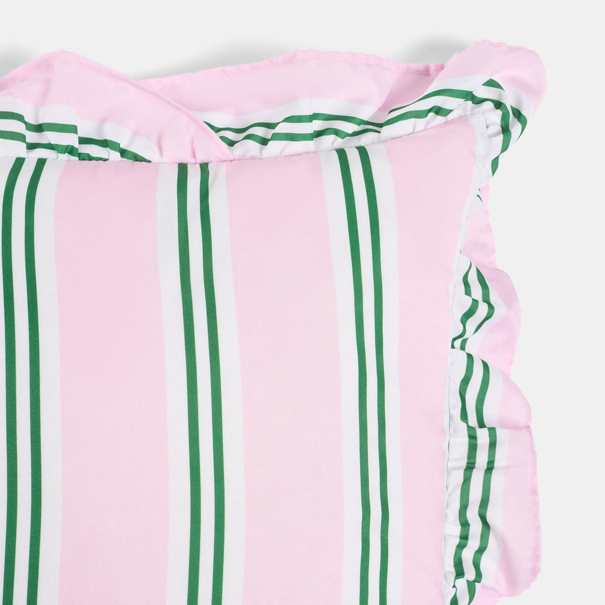 OHS Stripe Frill Cushion Covers Microfibre Square Pillowcases Home Decor