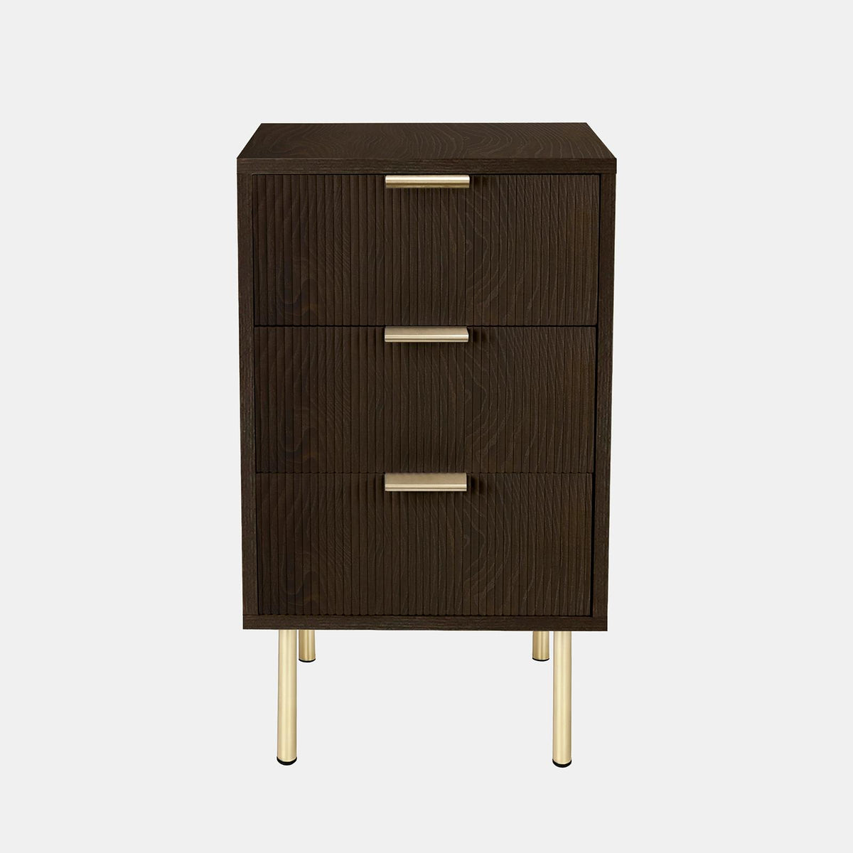 OHS Ribbed Drawer Unit Bedside Table 3/4/5/6 Draw Cabinet Nightstand Sideboard