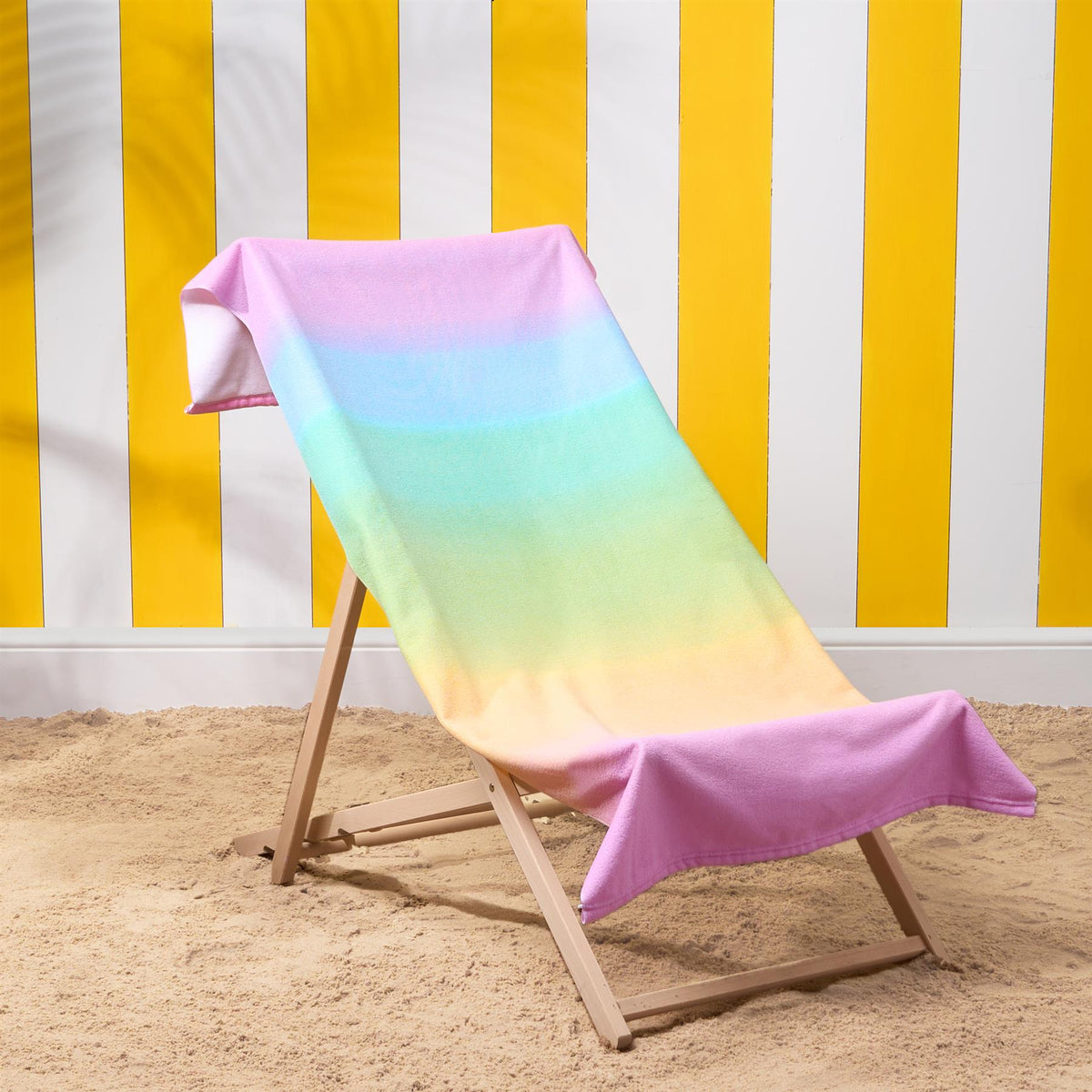 OHS Print Beach Towel Microfibre Quick Dry Bath Holiday Gym Travel Sport