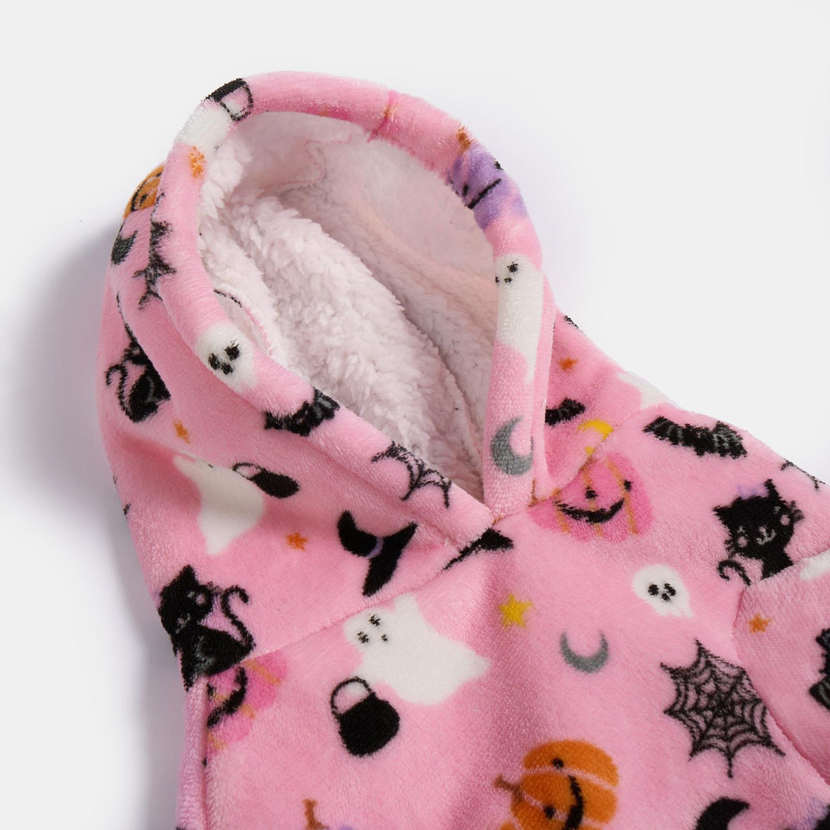 OHS Dog Hoodie Blanket Halloween Winter Warm Sherpa Fleece Soft Jumper Puppy