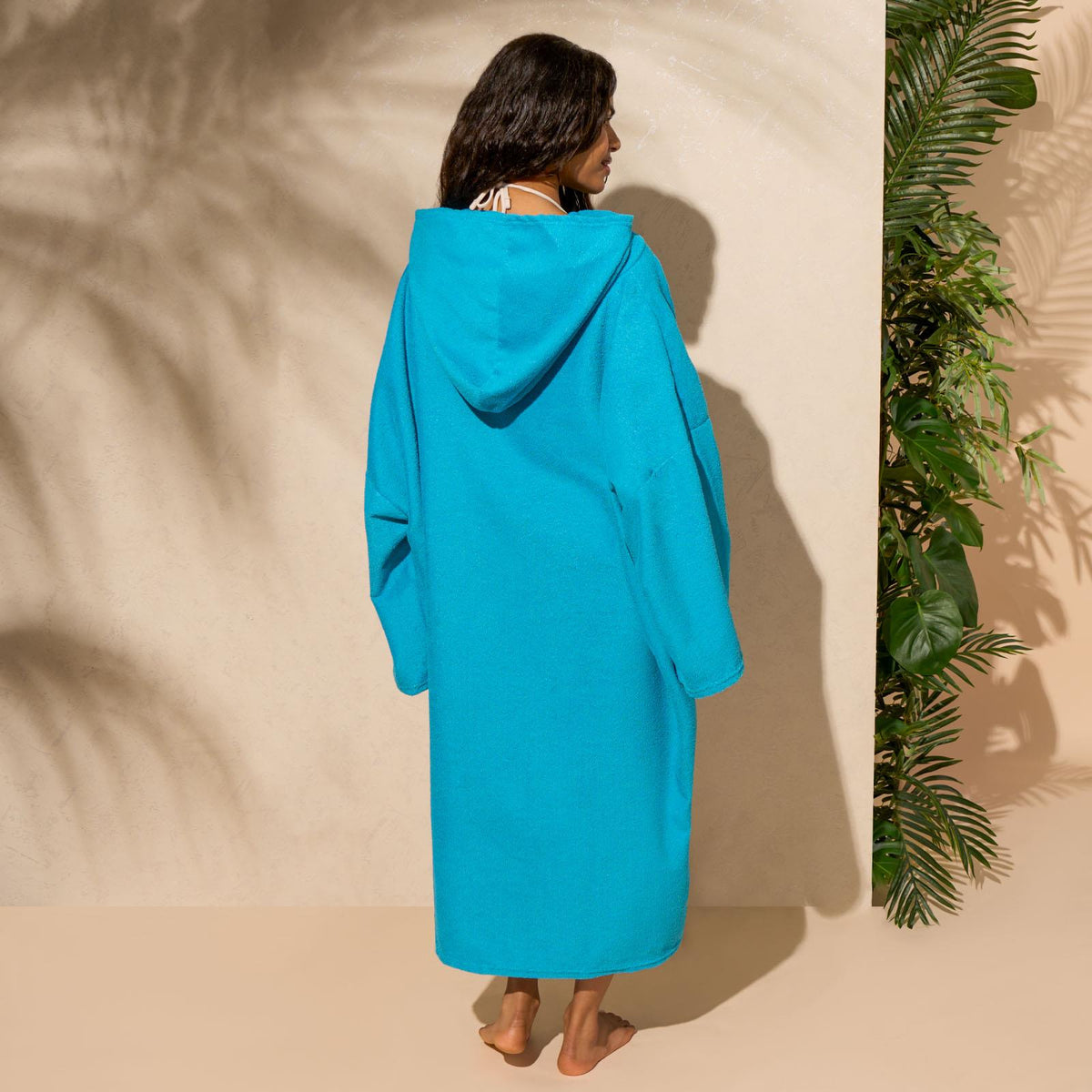 OHS Hooded Towel Poncho Adult Absorbent Dry Beach Swim Bath Changing Robe