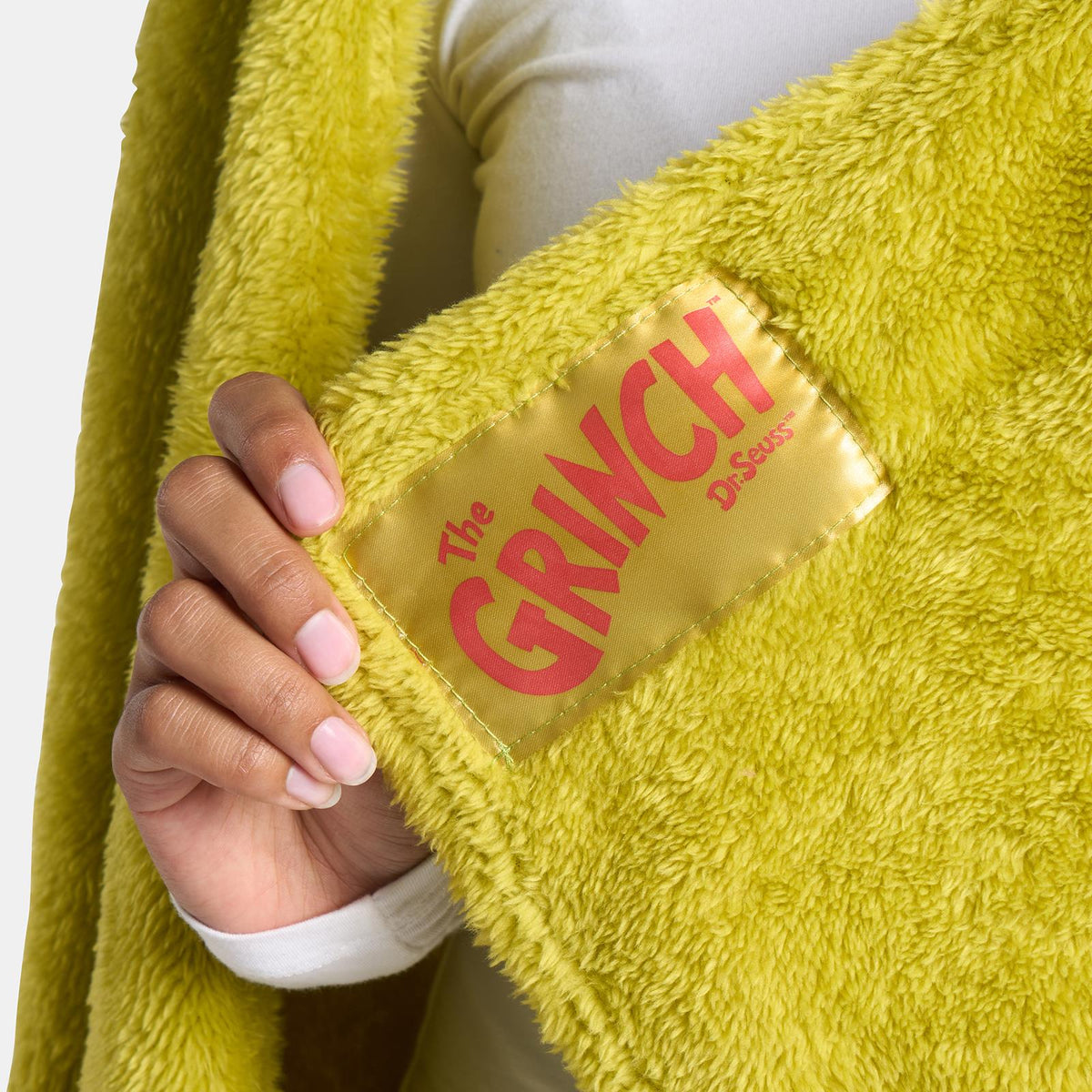 OHS x Grinch Throw Xmas Soft Fleece Novelty Hooded Blanket Thermal Bedspread