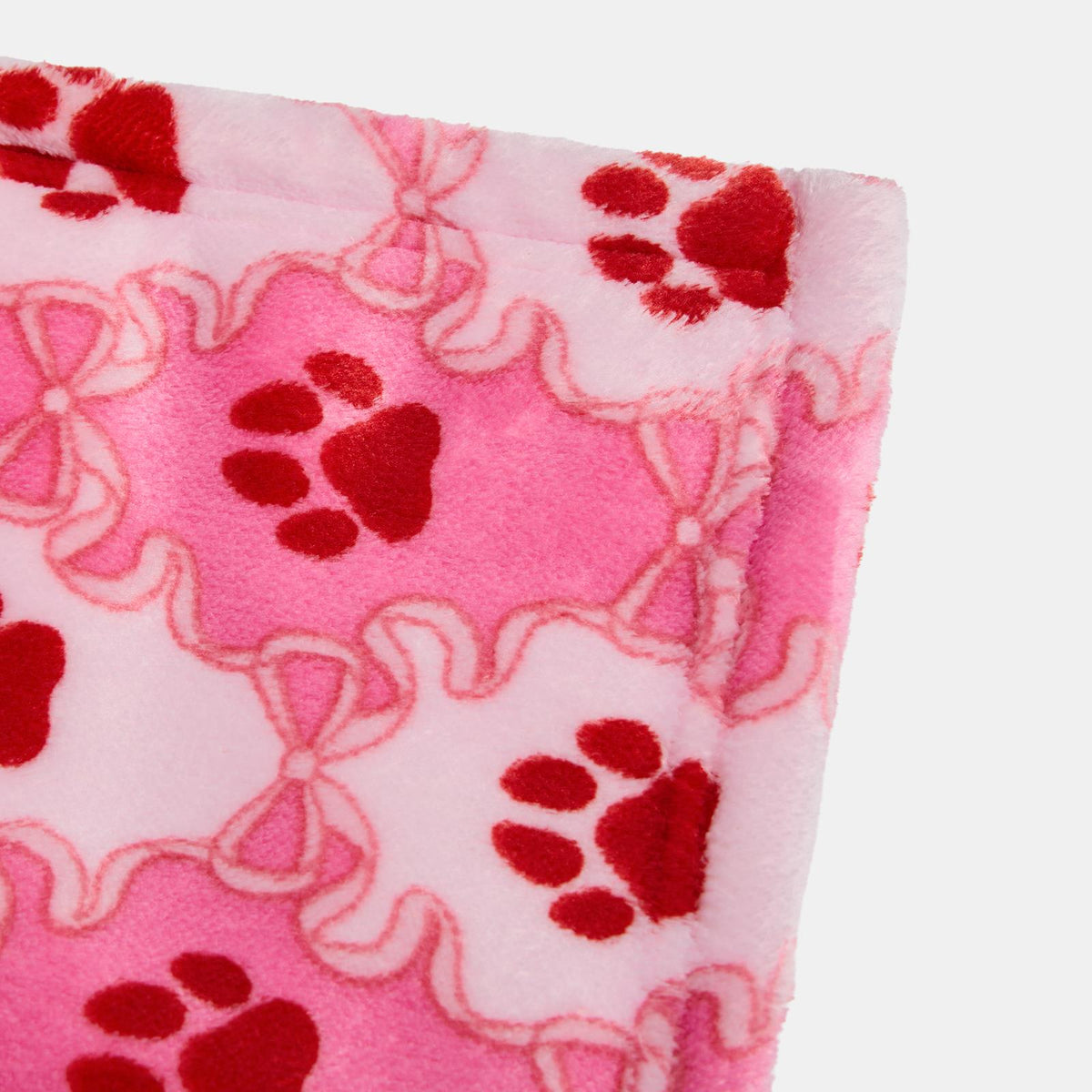 OHS Printed Pet Blanket Reversible Sherpa Fleece Dog Cats Thermal Calming Throw