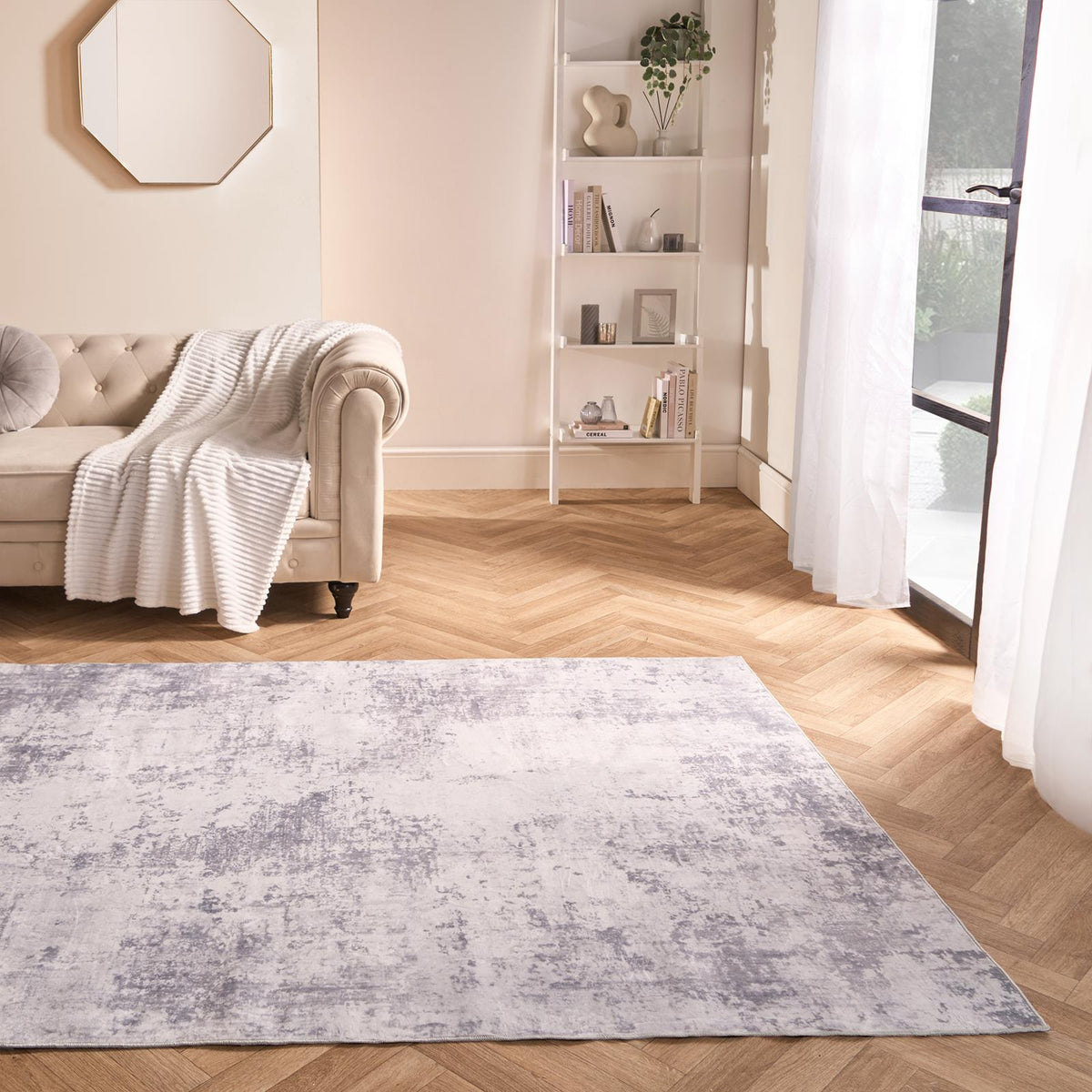 Abstract Rug Washable Carpet Living Room Bedroom Non Slip Runner Home Decor Mat