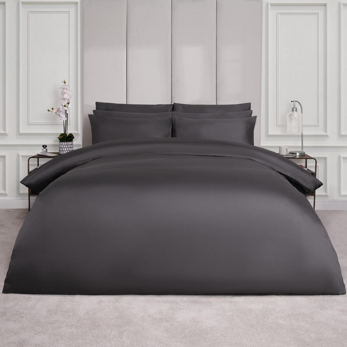 400 Thread Count Duvet Cover Bedding Set 100% Cotton Quilt Single Double King