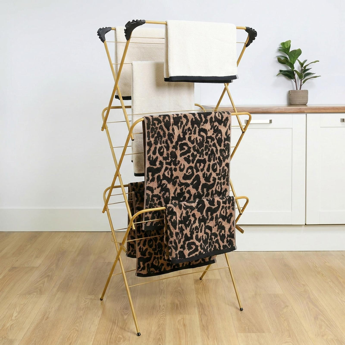 OHS 3 Tier Clothes Dryer Airer Foldable Clothing Drying Rack 15m