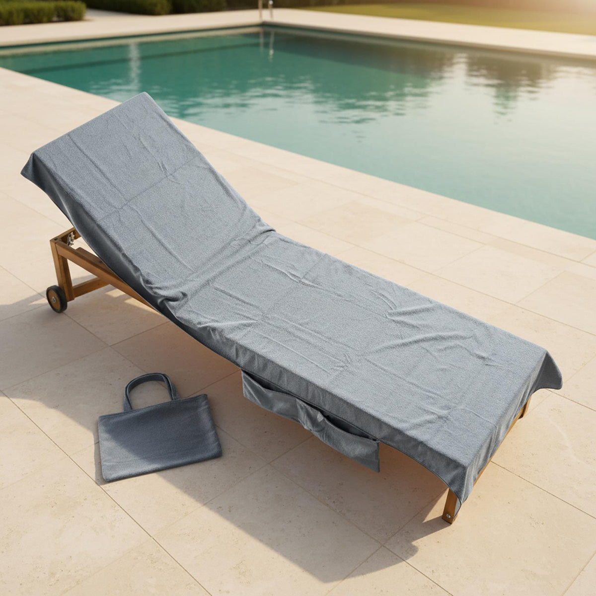 OHS Beach Towel Bag Microfiber Quick Dry Absorbent Bath Large Travel Spa