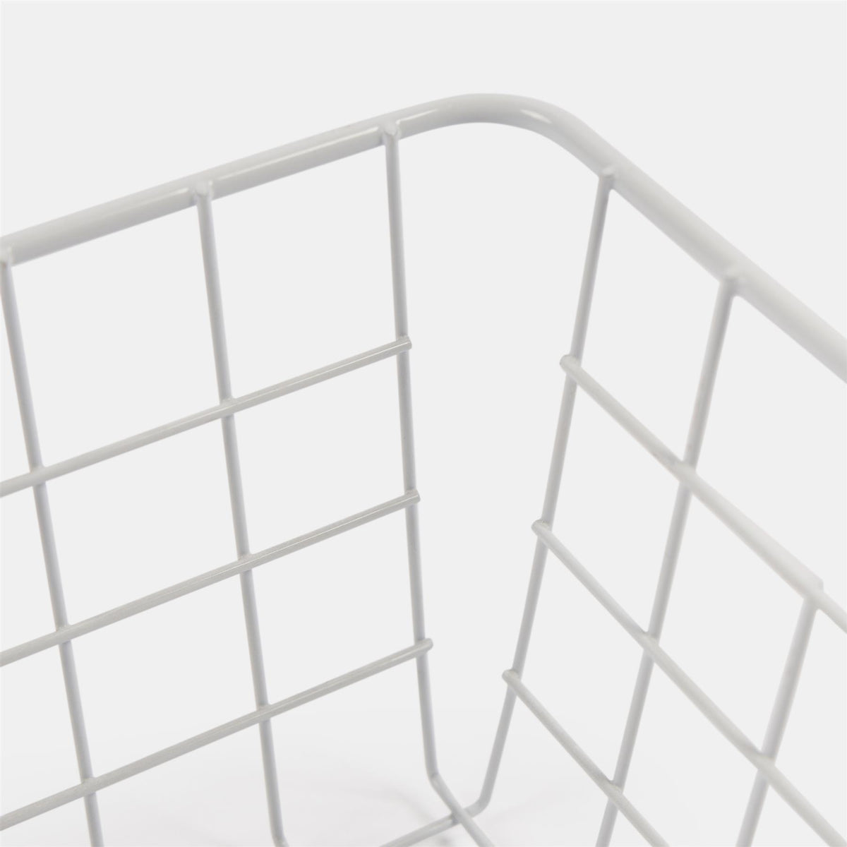 Wire Storage Basket Organiser Tidy Clothing Towel Holder Space Saving Solution