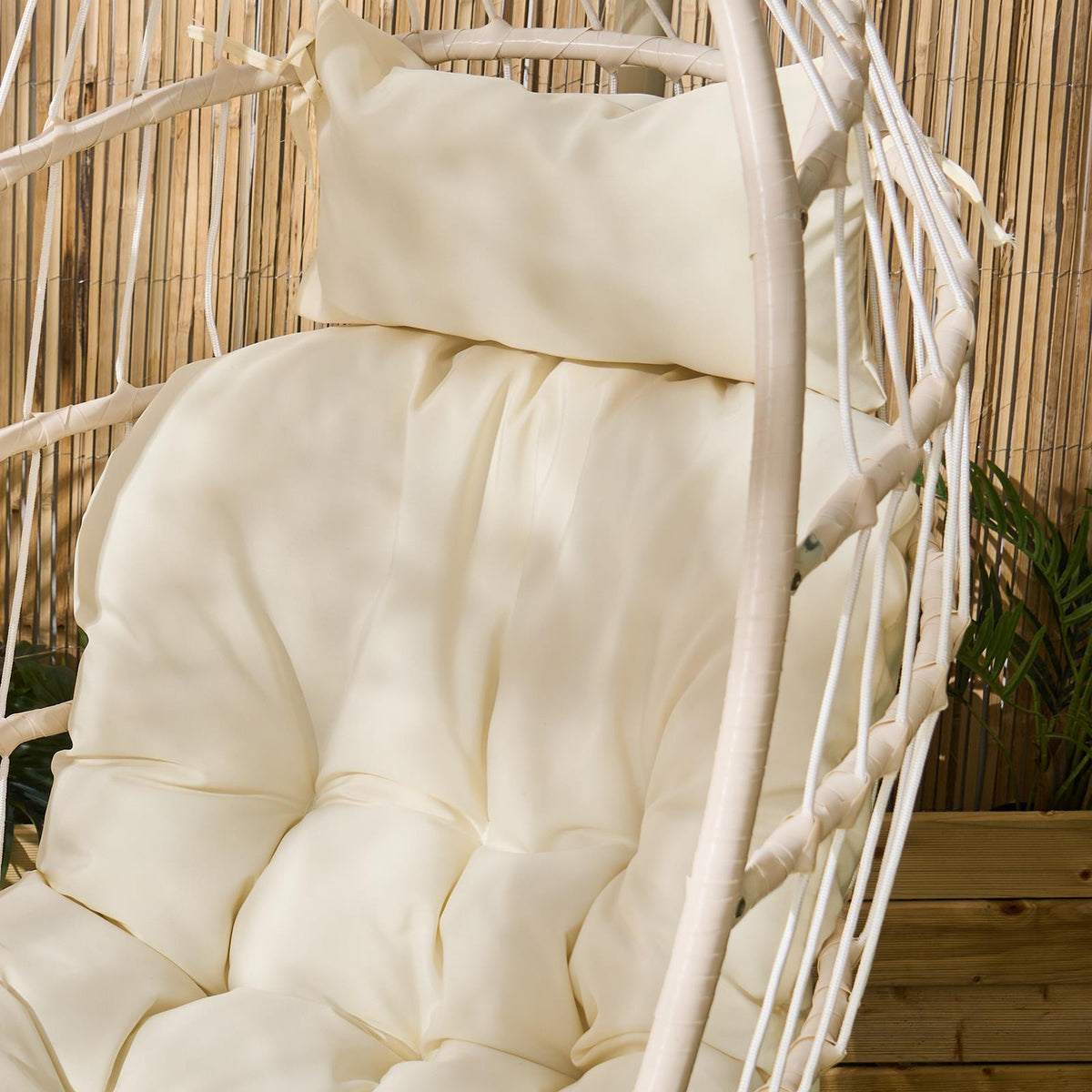 OHS Hanging Egg Chair Outdoor Garden Furniture Patio Seat Hammock Pod Seat Swing