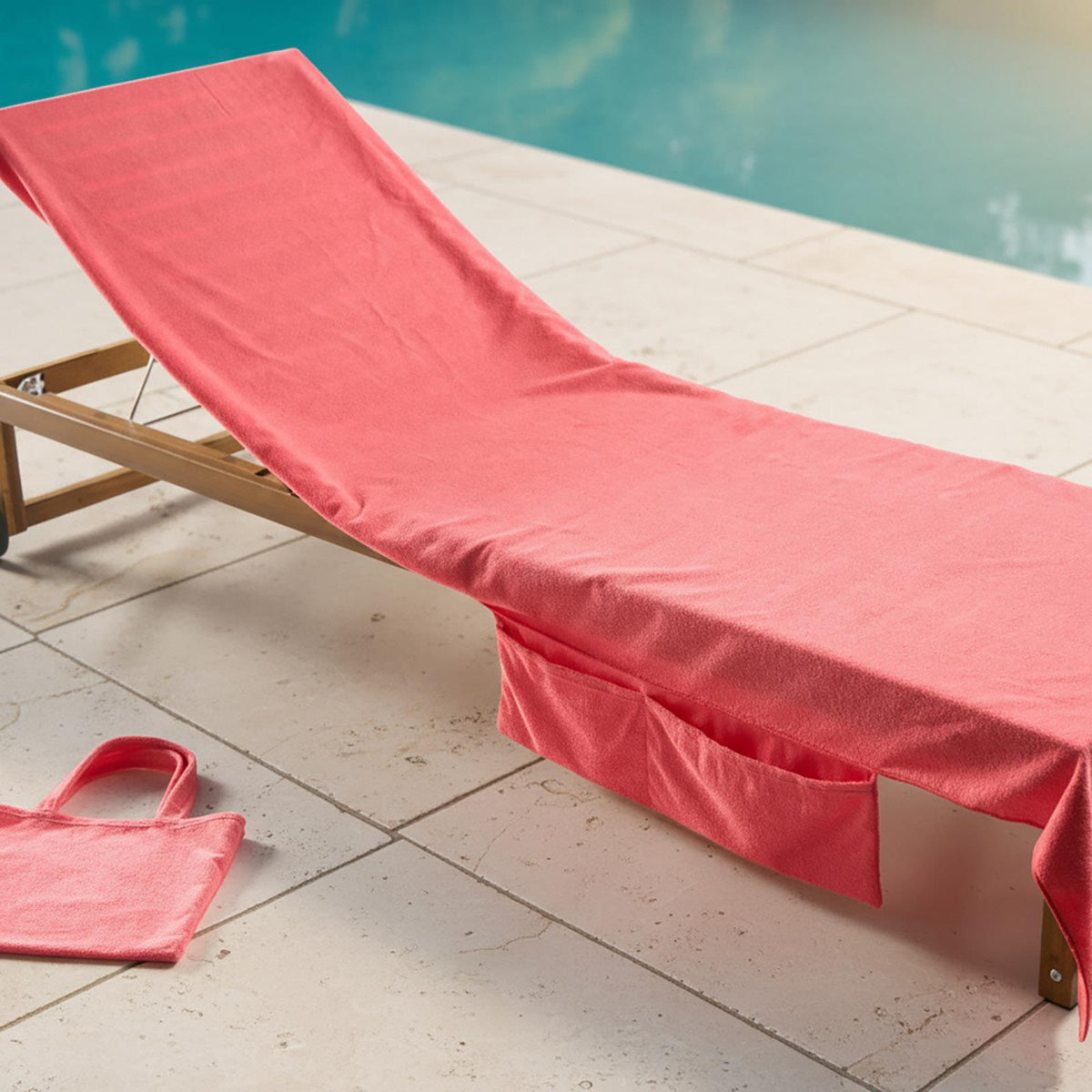 OHS Beach Towel Bag Microfiber Quick Dry Absorbent Bath Large Travel Spa