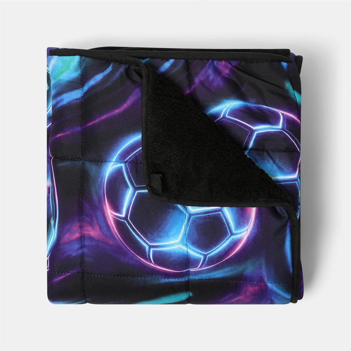 OHS Kids Teddy Fleece Weighted Blanket Printed Sleep Therapy Anxiety Throw