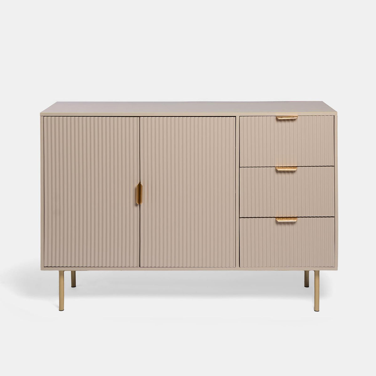 OHS Ribbed Drawer Unit Bedside Table 3/4/5/6 Draw Cabinet Nightstand Sideboard