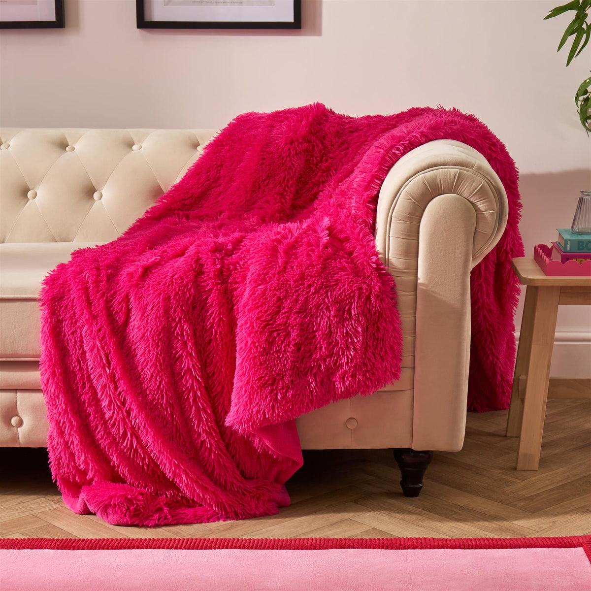 OHS Ultra Soft Fluffy Fleece Throw Luxurious Bed Couch Blanket