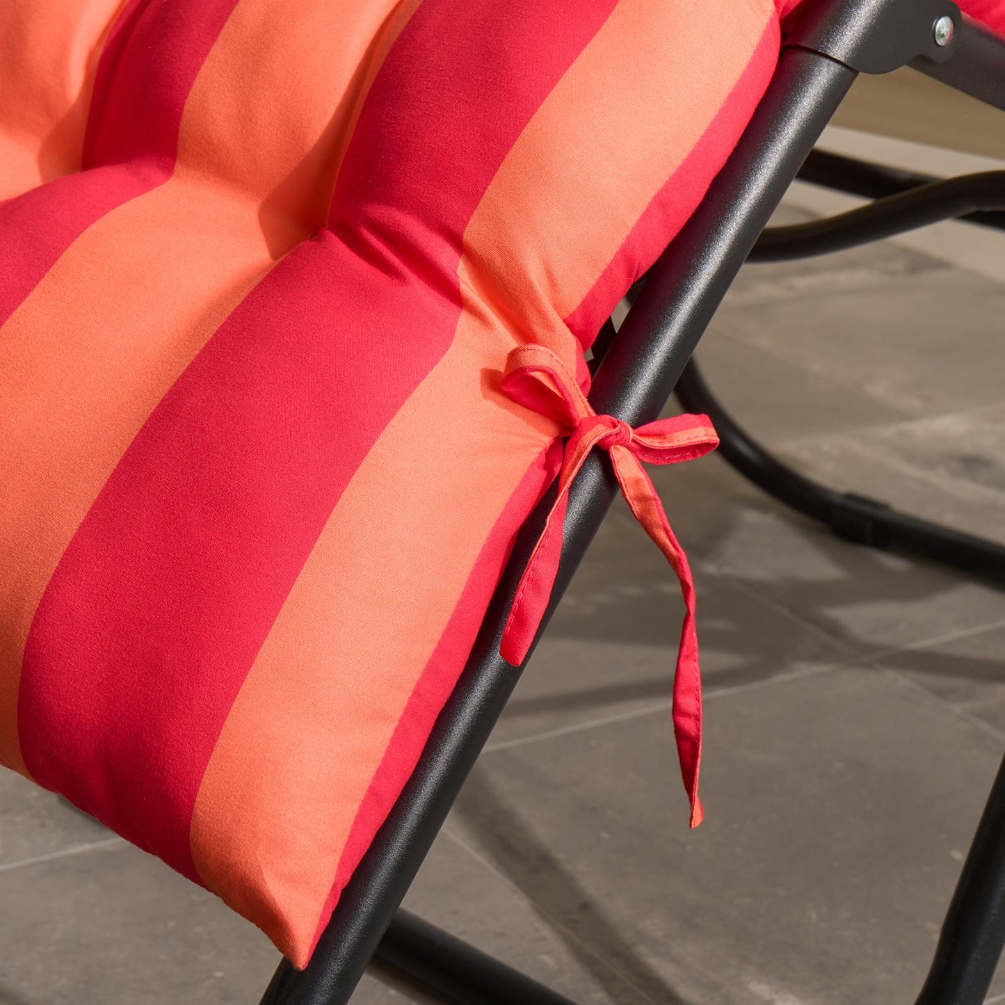 OHS Printed Gravity Chair Seat Cushion Water Resistant Filled Garden Pad