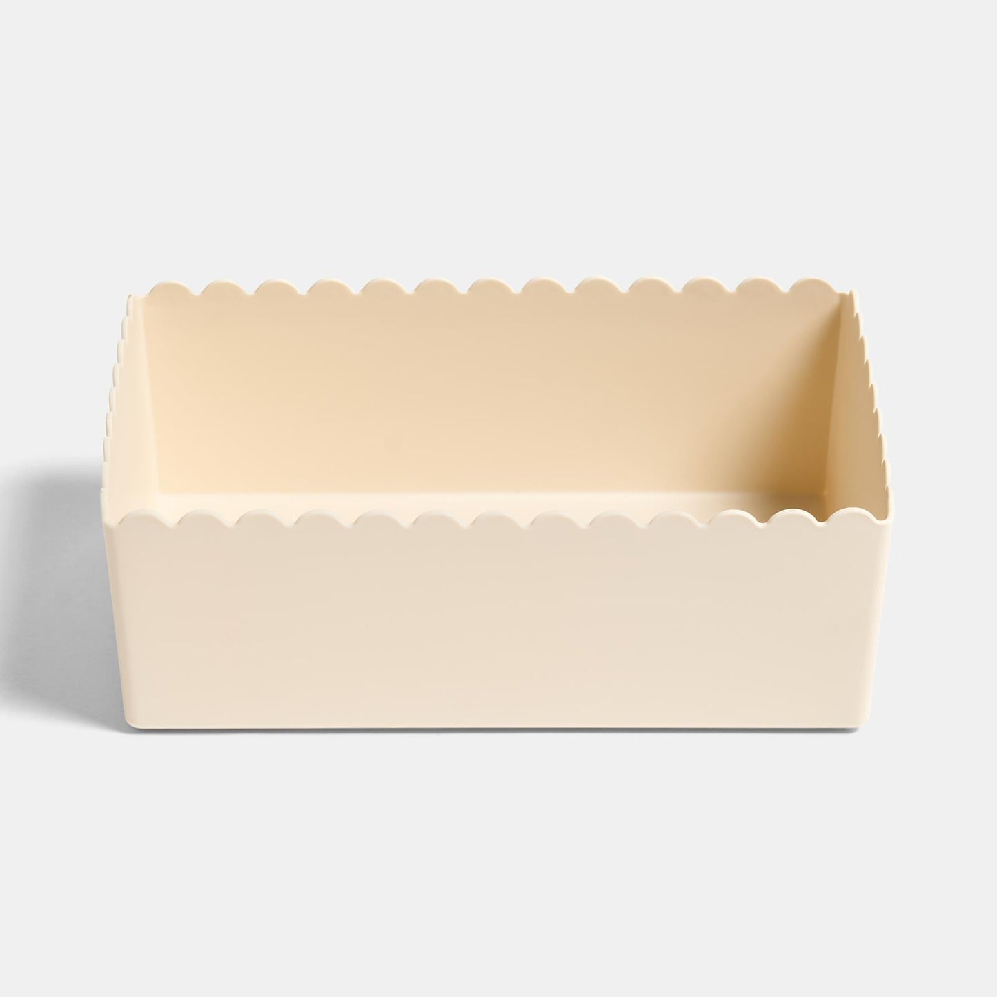 OHS Scallop Edge Organiser PP Plastic Box Tub Storage Bin Container Home Decor