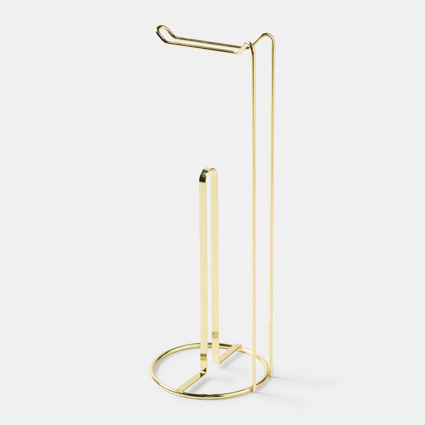OHS Metal Toilet Roll Holder Freestanding Bathroom Storage Organiser