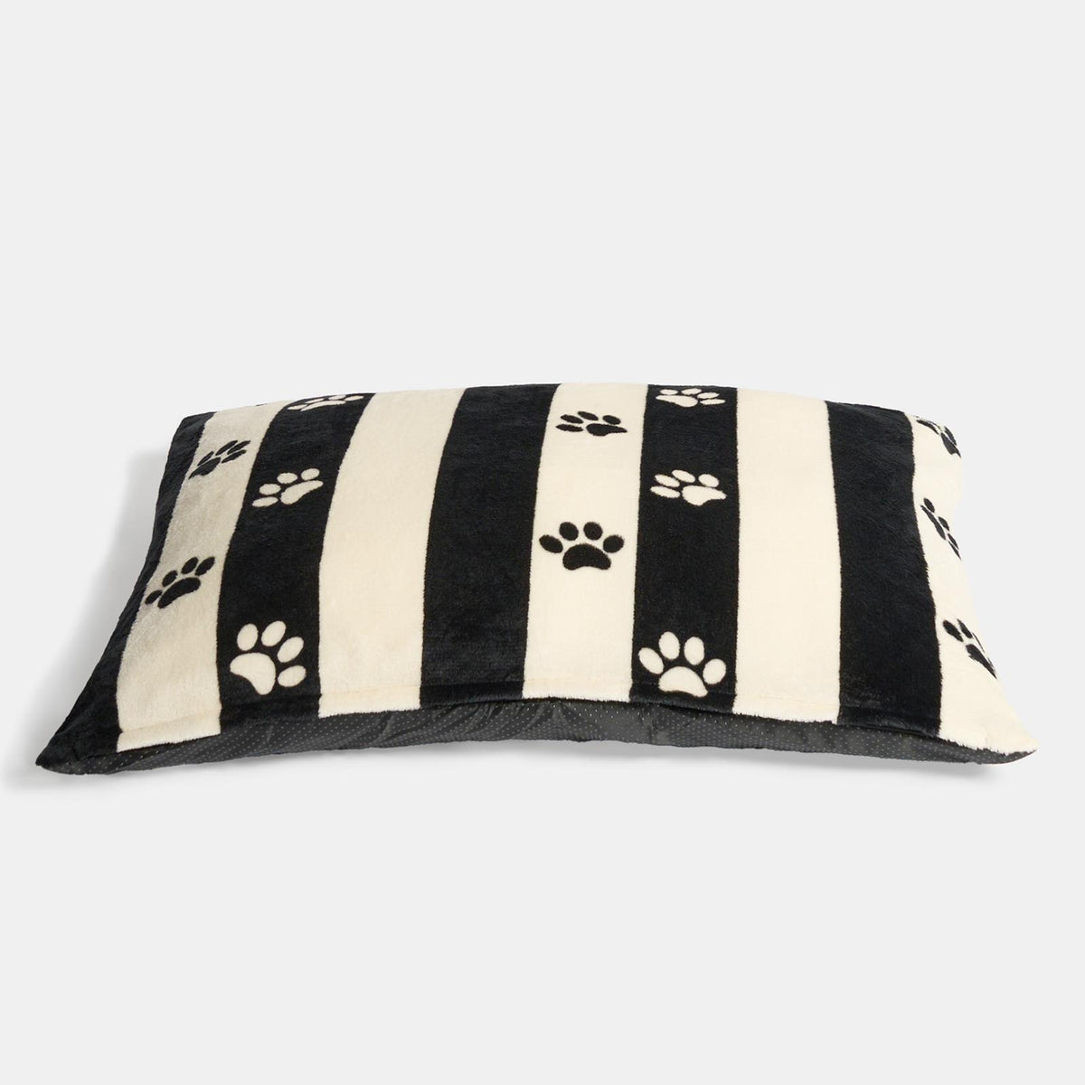 OHS Print Pet Bed Fleece Paw Checks Leopard Stripes Xmas Calming Cushion Dog Cat