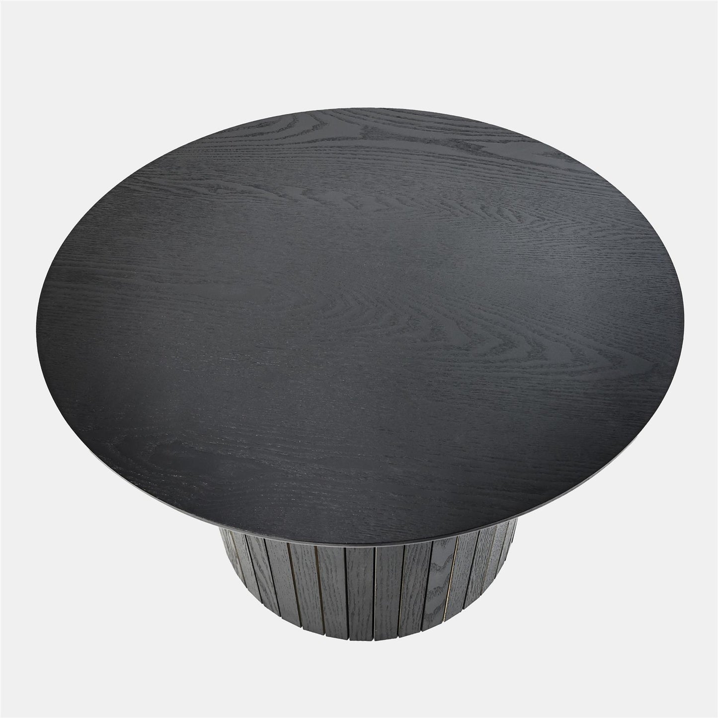 OHS Madison Coffee Table Ribbed MDF Round Living Room Home Decor