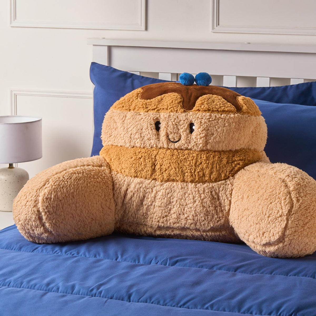 OHS Character Cuddle Cushion Soft Fleece Reading Pillow with Arms Bed Chair