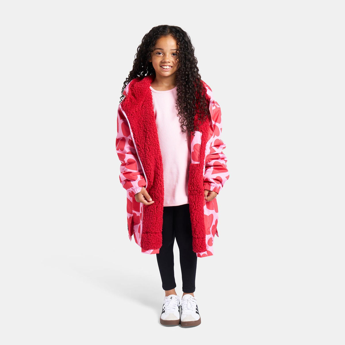 OHS Drying Changing Robe Sherpa Lined Water Resistant Oversize Coat Adults Kids
