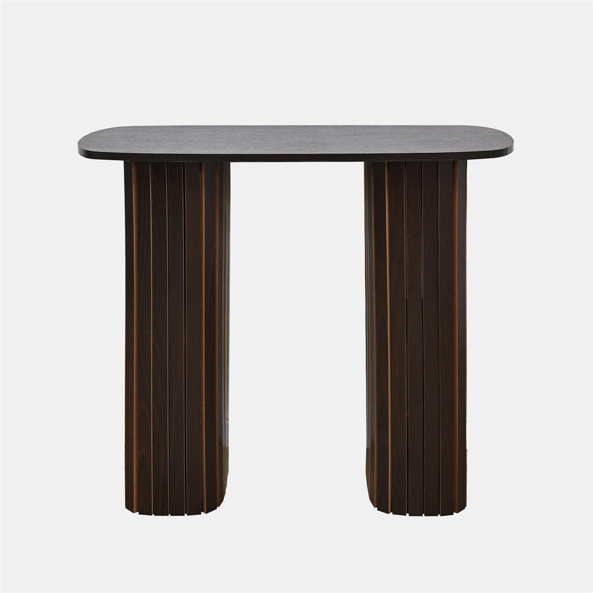 OHS Madison Console Table Ribbed Engineered Wood Entryway Display Unit Decor
