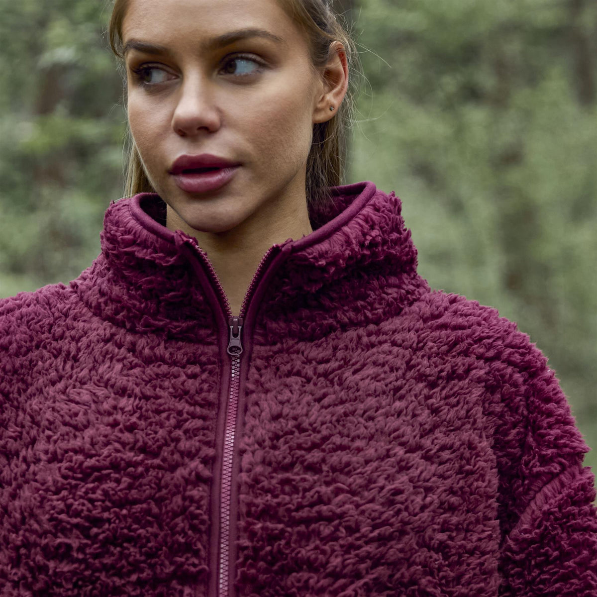 OHS Teddy Fleece Jacket Coat Soft Plush Unisex Warm Outerwear Full Zipper