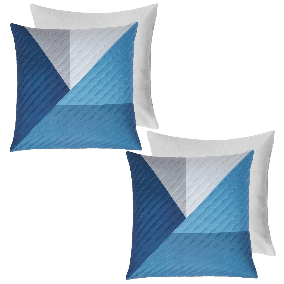 Geometric Cushion Covers Pinsonic Pack of 2/4 Case Filled Pad 18" x 18" Home Set