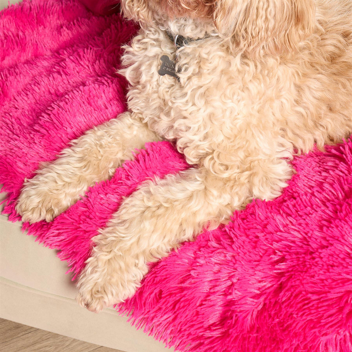 OHS Pet Fleece Throw Fluffy Calming Foldable Travel Dog Puppy Cat Blanket