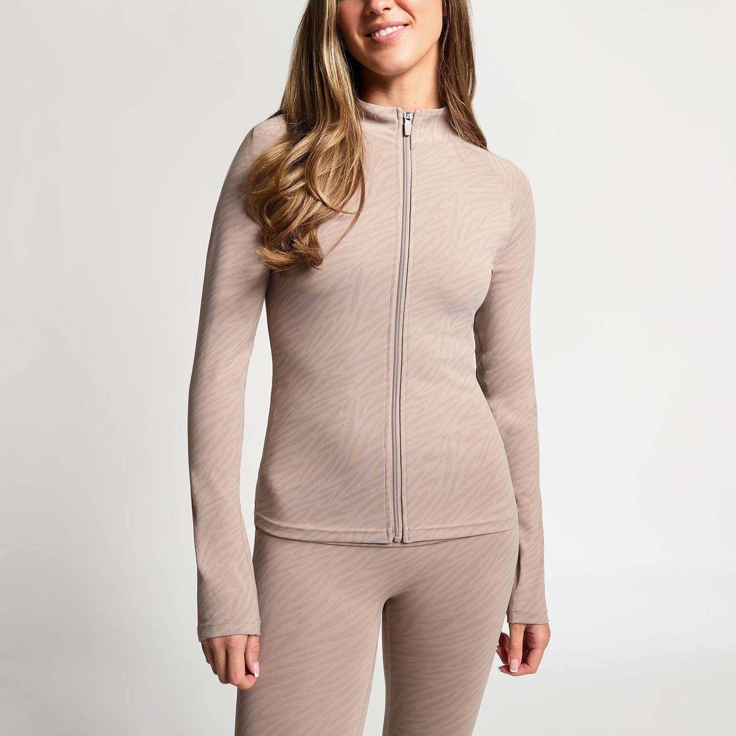 OHS Zip Up Top Long Sleeve Quick Dry Activewear JacketGym Workout Fitness Sports