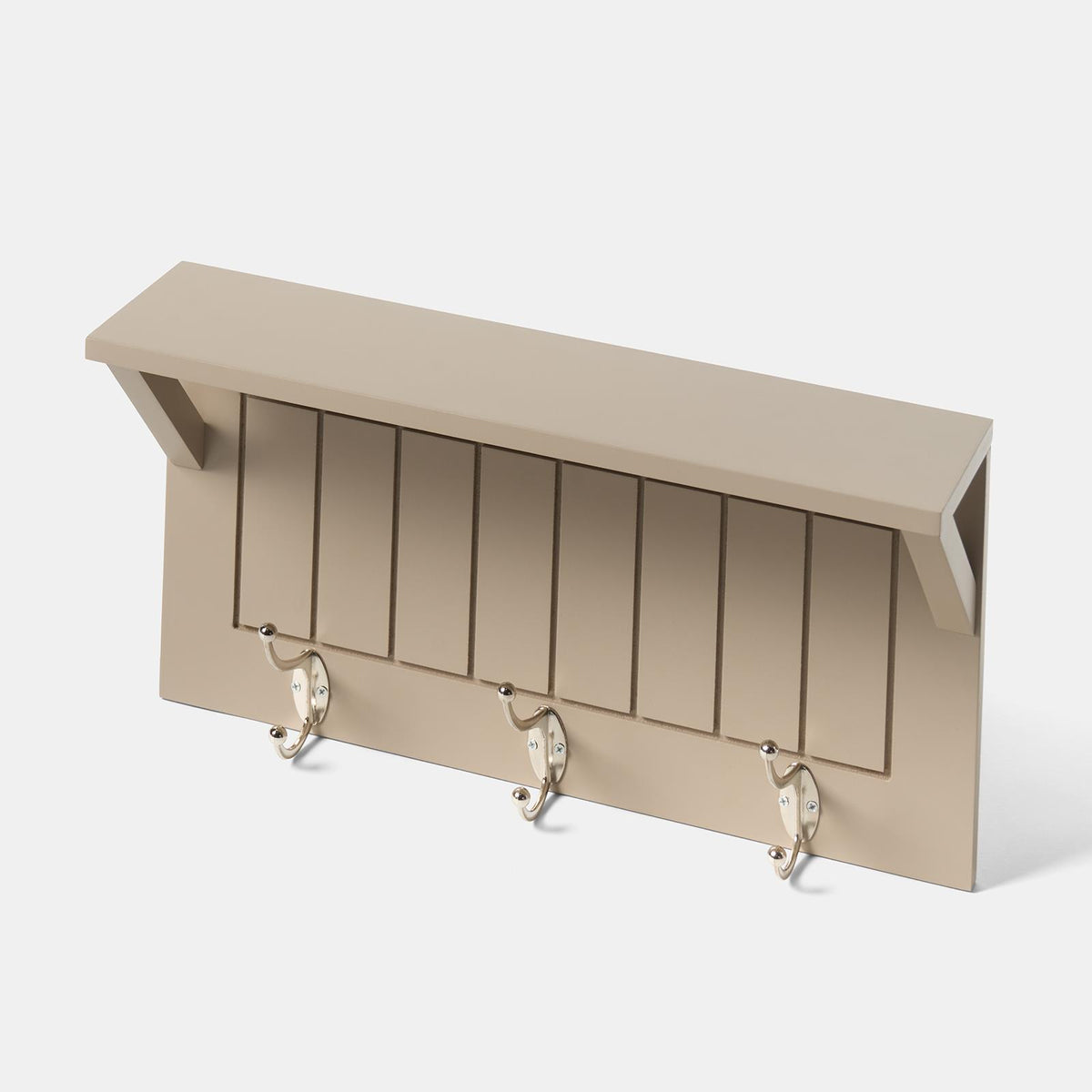 OHS Coat Rack Wall Mounted Shelf Engineered Wood Floating Display Unit