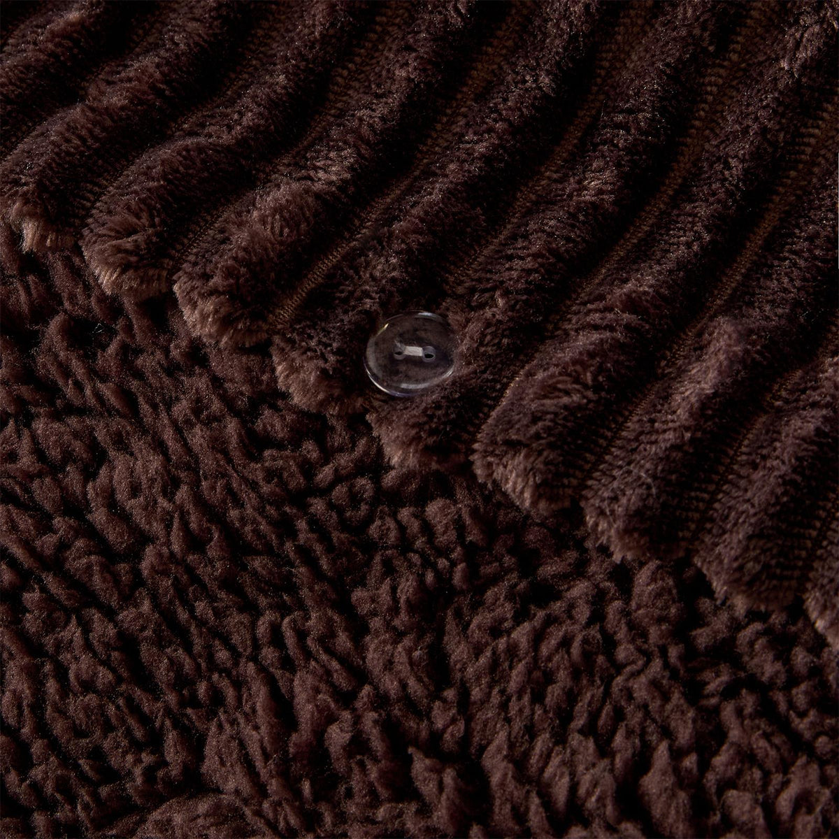 OHS Ribbed Fleece Duvet Cover Set Sherpa Reverse Thermal Supersoft Bedding